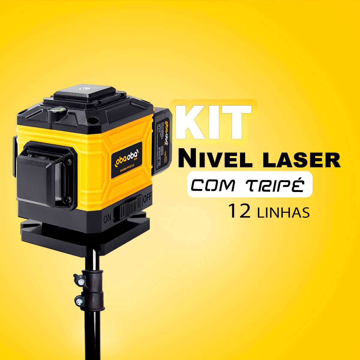 kit nível laser 3d oomkit003 com tripé